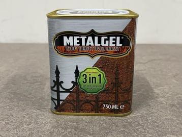 Veiling - 6x Metalgel metaalverf zwart glans 750ml