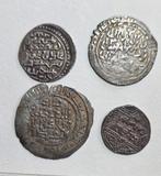 Islamitisch. Lot of 4 Silver Coins Including Ilkhan and
