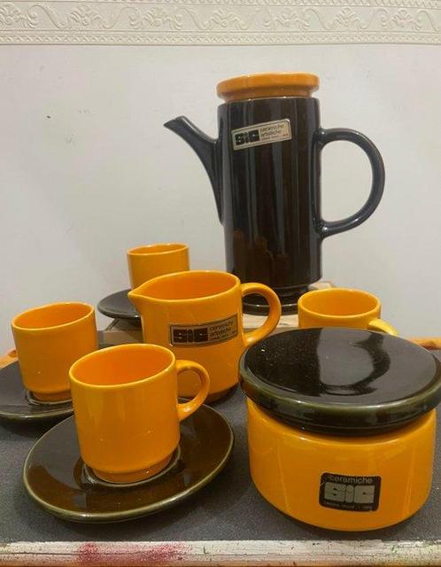 SIC - Koffieservies voor 4 (7) - Casale Monferrato - Vintage, Antiek en Kunst, Antiek | Meubels | Tafels