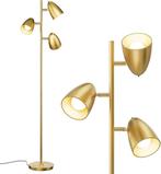 Vloerlamp - Staande lamp - 163 cm - Goud - COSTWAY, Huis en Inrichting, Lampen | Vloerlampen, Verzenden, Nieuw
