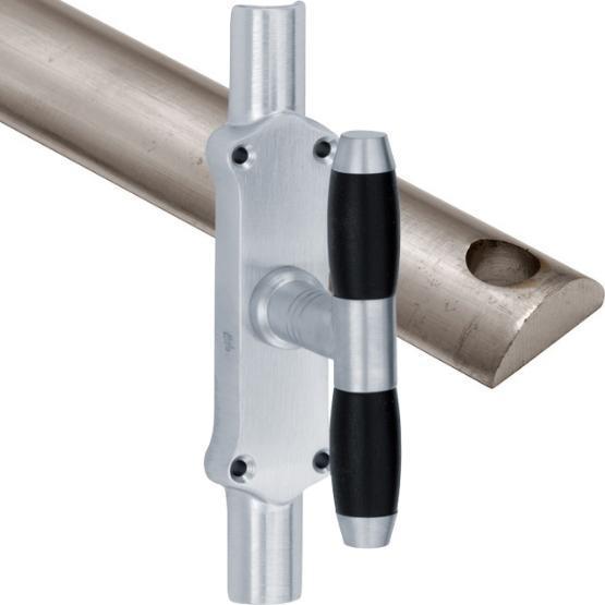 Kruk-espagnolet Ton Ebben mat chroom inclusief 1 stang, Doe-het-zelf en Bouw, Hang- en Sluitwerk, Klink of Kruk, Nieuw, Overige materialen