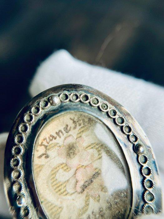 Reliekhouder - Glas, Legering - 1850-1900 - Sint Franciscus, Antiek en Kunst, Kunst | Niet-Westerse kunst