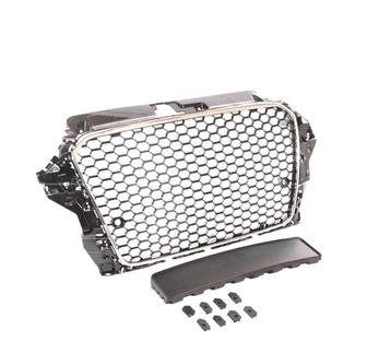 CALANDRE AUDI A3 8V 12-16 LOOK RS3 NOIR CHROMÉ, Verzenden