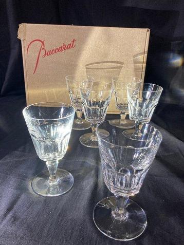 Baccarat - Service à boisson (6) - Verres à vin Rouge modèle