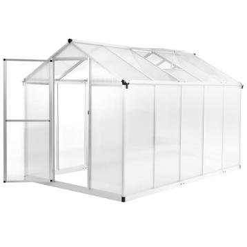 vidaXL Tuinkas 11,19 m³ 302x190x195 cm aluminium, Verzenden