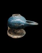 Islamitisch - Seldjoekidse olielamp met turquoise glazuur -, Antiek en Kunst
