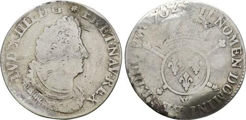 1/4 Ecu Lille, dazu Groschen 1702 W Frankreich: Ludwig Xi..., Postzegels en Munten, Munten | Europa | Niet-Euromunten, België