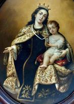 Escuela española (XIX) - Virgen del Carmen con niño