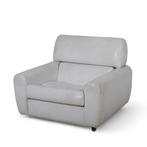 Lounge stoel - Hout, Leder, Nieuw