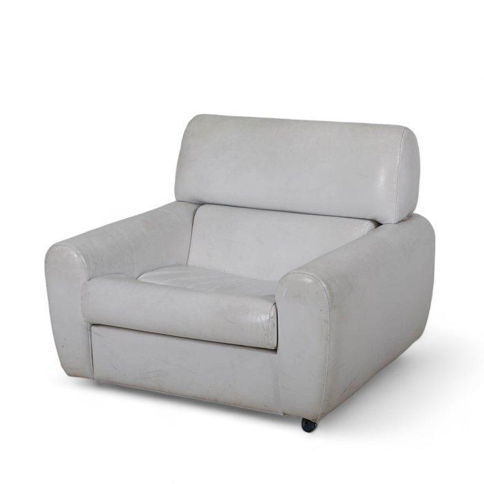 Lounge stoel - Hout, Leder, Huis en Inrichting, Overige Huis en Inrichting