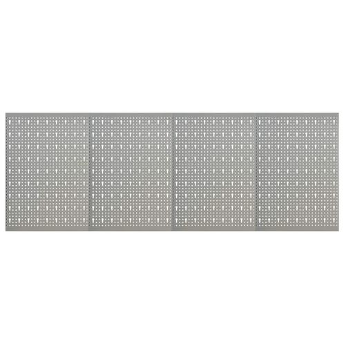 vidaXL Gaatjespanelen wandgemonteerd 4 st 40x58 cm staal, Doe-het-zelf en Bouw, Hang- en Sluitwerk, Nieuw, Verzenden