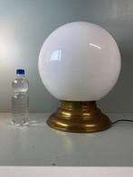 Lamp - Vintage Art Deco XXL Opaline Witte Glazen Bol Lamp –, Antiek en Kunst