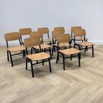 Tweedehands complete school set van Marko 20 stoelen, blauw, Huis en Inrichting, Stoelen, Gebruikt, Hout, Eén