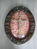 Kunst en ambachten Crucifix - Glas, Hout, metaal - 1850-1900, Antiek en Kunst
