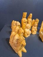 Kerstdecoratie - Hout - 16 delige kerstgroep, Antiek en Kunst