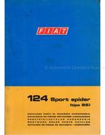 1970 FIAT 124 SPORT SPIDER (TIPO BS) CARROSSERIE