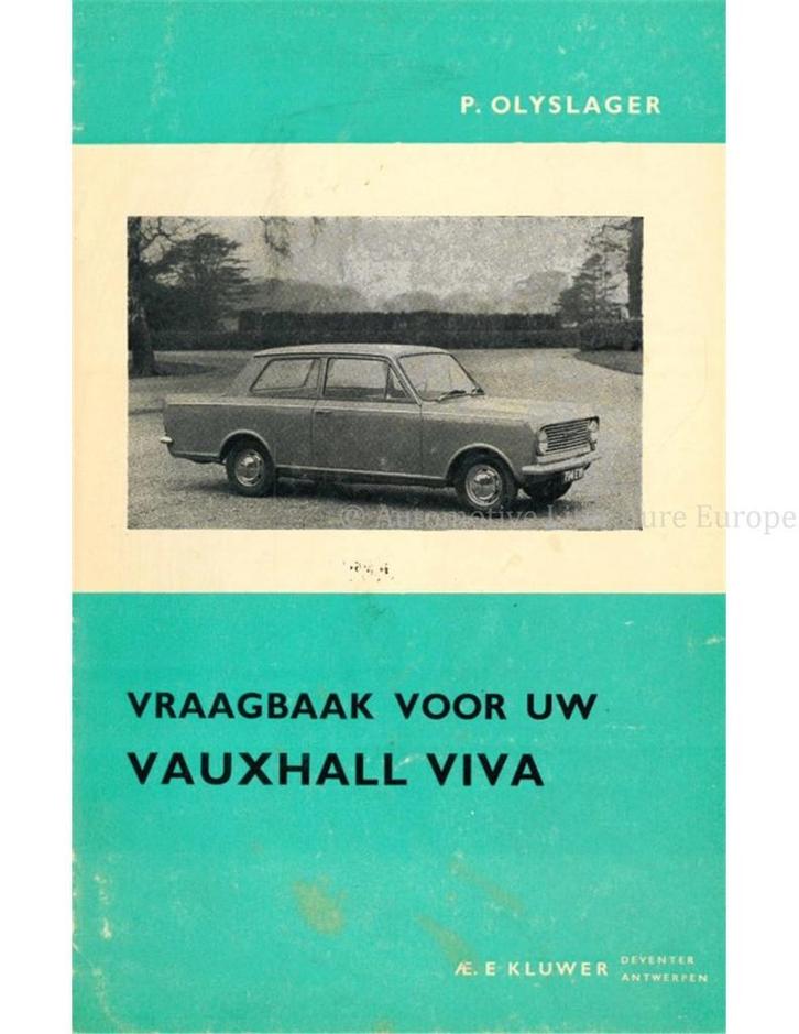 1963 - 1964 VAUXHALL VIVA VRAAGBAAK NEDERLANDS, Autos : Divers, Modes d'emploi & Notices d'utilisation