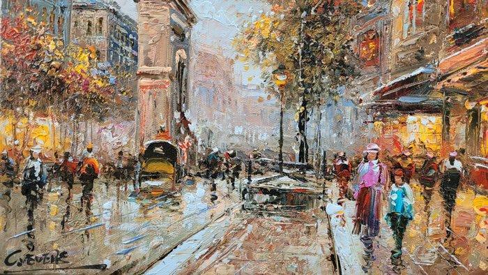 Christof Vevers (1962) - Coeur de Paris ~ Porte de St. Denis, Antiek en Kunst, Kunst | Schilderijen | Klassiek