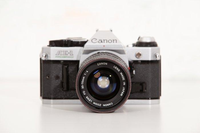 Canon AE-1 Program + Zoom FD 4/35-70mm | Single lens reflex, Audio, Tv en Foto, Fotocamera's Analoog