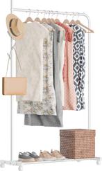 2dekans | Avalo Kledingrek op Wieltjes Wit - Metaal -, Huis en Inrichting, Kasten | Kleerkasten, Ophalen of Verzenden, Nieuw