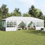 vidaXL Partytent met 12 Zijkanten Wit 8x4 m PE, Tuin en Terras, Verzenden, Nieuw