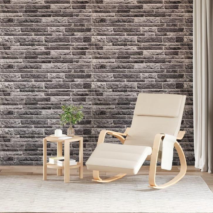 vidaXL Wandpanelen 10 st 3D 100x50 cm EPS antracietkleurig, Doe-het-zelf en Bouw, Platen en Panelen, Nieuw, Verzenden