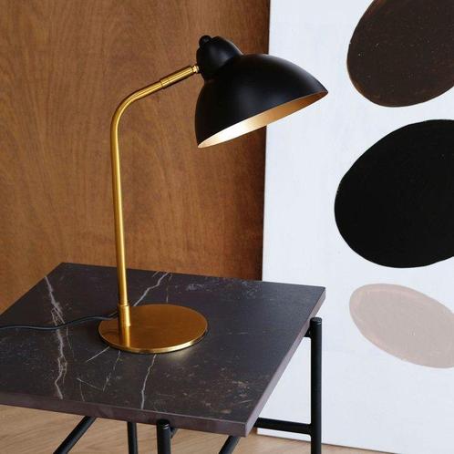 Dyberg Larsen - Tafellamp - Futura - Messing/Zwart - Metaal, Antiek en Kunst, Antiek | Verlichting