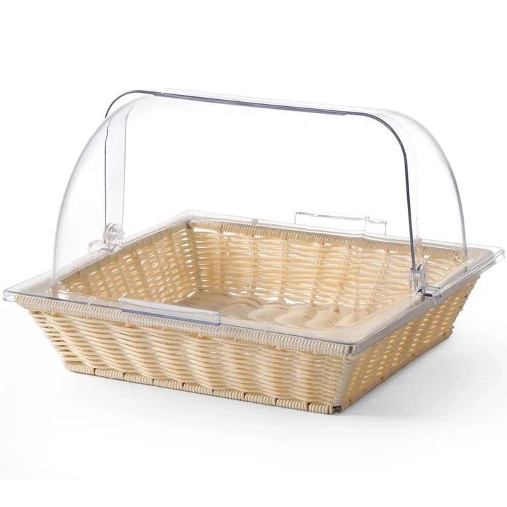 Broodmand | Kunststof | Beige | 2/3 GN | Met Roltopkap |, Zakelijke goederen, Horeca | Keukenapparatuur, Nieuw in verpakking, Verzenden