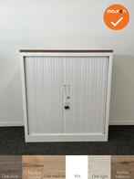 Robberechtse roldeurkast - 105x100x45cm - Wit - brede lamel, Werkplek, Ophalen of Verzenden, Gebruikt, Kast
