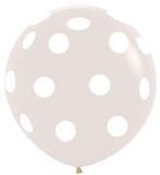Ballonnen Polka Dots Crystal Clear 91cm 2st, Verzenden