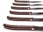 Laguiole - 6x Luxury Steak Knives - Wengé Wood - style de -