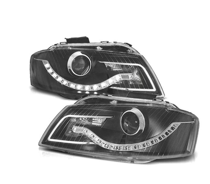 PHARES AUDI A3 8P DAYLIGHT LED FOND NOIR, Autos : Pièces & Accessoires, Éclairage, Envoi