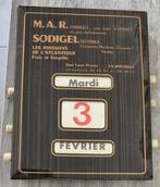M.A.R. et SODIGEL - Reclamesign kalender - Reclamebord -