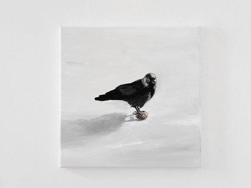 Matthieu van Riel - Black Bird, Antiek en Kunst, Kunst | Schilderijen | Modern