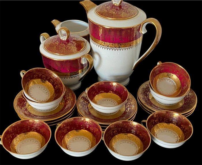 Limoges - Koffieservies (21) - Porselein, Antiek en Kunst, Antiek | Meubels | Tafels
