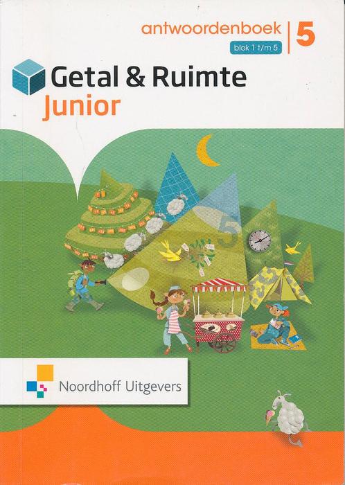 Getal en Ruimte Junior Antwoorden Rekenboek blok 1 t/m 5 gro, Livres, Livres scolaires, Envoi