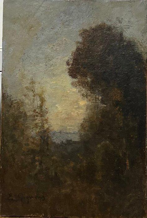 Eugenio Gignous (1850-1906), Attr. - Paesaggio, Antiek en Kunst, Kunst | Schilderijen | Klassiek