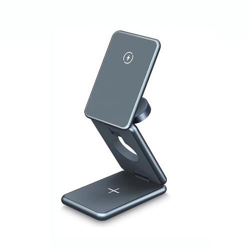 DrPhone ChargePro - Magnetische 3 In 1 Opvouwbare Draadloze, Telecommunicatie, Mobiele telefoons | Telefoon-opladers, Nieuw, Verzenden
