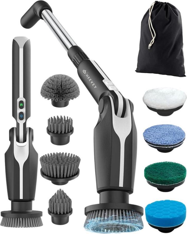 Heevey Elektrische Schoonmaakborstel - Schrobborstel -, Elektronische apparatuur, Wasmachines, Zo goed als nieuw, Verzenden