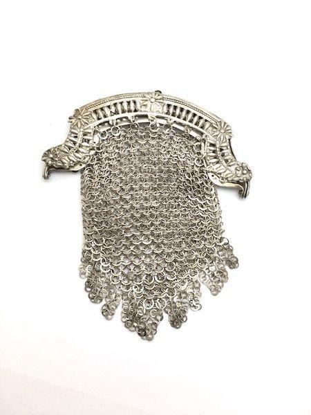 19e eeuws zilveren beursje/portemonee (Portemonnee), Handtassen en Accessoires, Portemonnees, Overige kleuren, Gebruikt, Overige merken