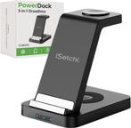 Tweedekans | iSetchi Draadloos 3-in-1 Oplaadstation -, Ophalen of Verzenden, Nieuw
