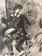Marc Chagall (1887-1985) - Lapparition (1957) Original, Antiek en Kunst