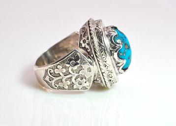 Turquoise - Argent - Bague