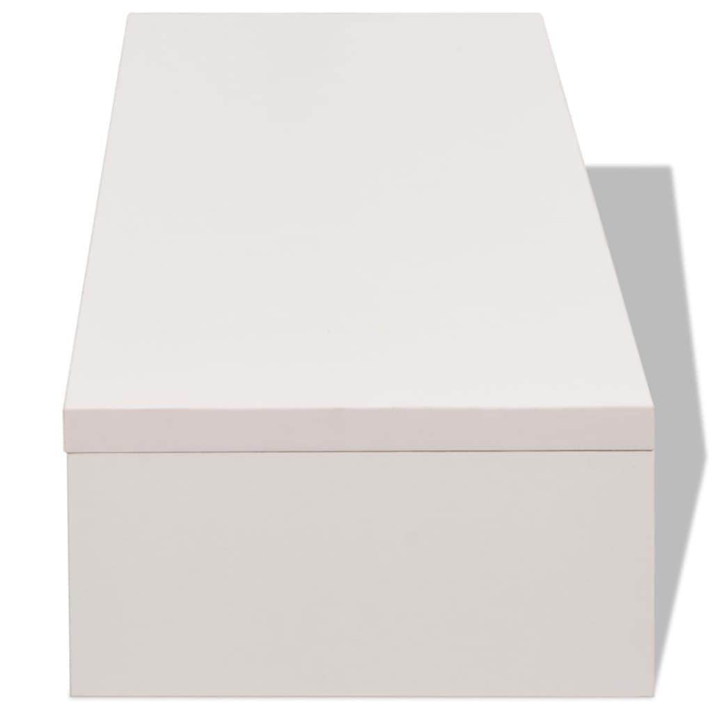 VIDAXL Support de moniteur Bois d'ingenierie 60x23,5x12 cm Blanc