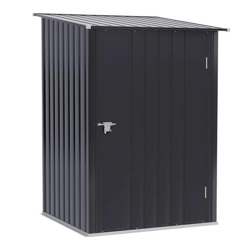 TRUUSK Stalen Gereedschapsschuur 100 X 103 X 160 Cm Donkergr, Tuin en Terras, Bergingen en Tuinkasten, Verzenden