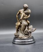 Beeld, Bronze: Man Kissing a Mermaid - 24.5 cm - Brons,