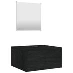 Badkamer Kast & Spiegel Zwart - Retour Deal voor Jou!, Huis en Inrichting, Minder dan 50 cm, Verzenden, Nieuw, Minder dan 100 cm