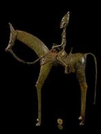 Bronzen ruiterfiguur - Dogon - Mali, Antiquités & Art