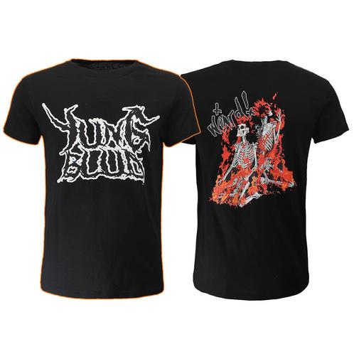 Yungblud Weird Flaming Skeletons T-Shirt - Officiële, Kleding | Heren, T-shirts