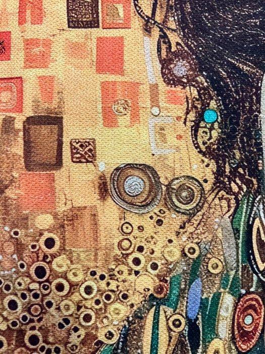 Paneel van duurzaam textiel, met de hand gedrukt. -, Antiek en Kunst, Curiosa en Brocante